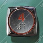 Кнопка вызова/приказа, HYUNDAI, 4 этаж