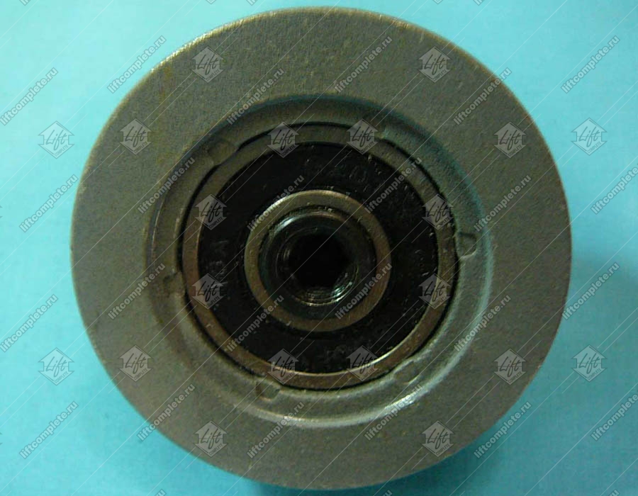 Подвесной ролик ДК/ДШ, SIGMA, D - 56 мм, D1 - 49 мм, H - 10 мм, W - 15 мм, 6201 с осью, длина оси - 16 мм