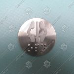 Кнопка вызова/приказа, KOYO, STEP, тип PB31-10, открытие дверей, с кодом Брайля