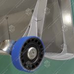 Ступень эскалатора, KONE, 1000 мм, алюминий, без демаркационных линий, ролик 75x23,5 мм, тип 100