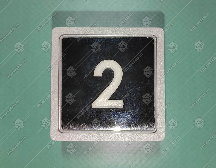 Кнопка вызова/приказа, MACPUARSA, 2 этаж, MB/VS, тип COMPACT, синяя подсветка 