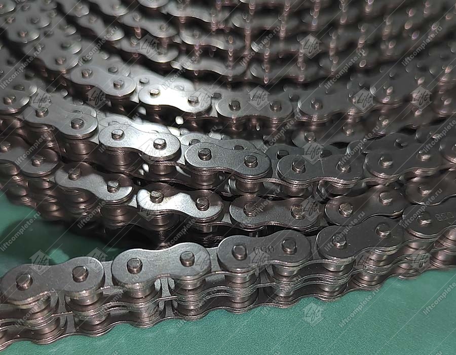 Цепь, двухрядная, шаг - 8 мм, тип В