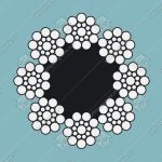 Канат стальной, DIN 3062, d - 8 мм, 8х19S-FC, FE-bk-1570(1370/1770), 29,4кН