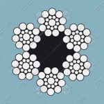 Канат стальной, ГОСТ 3077-80, d - 6,4 мм, 6х19+1о.с., 22,8кН