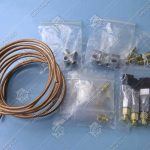 Кисти (смазывающее устройство тяговых цепей), SJEC, 2-x канальное (кисточки + шланг L- 800 мм)