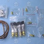 Кисти (смазывающее устройство тяговых цепей), SJEC, 3-x канальное (кисточки + шланг L- 800 мм)