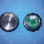 Кнопка вызова/приказа, XIZI OTIS, без символов, антивандальная, синяя подсветка