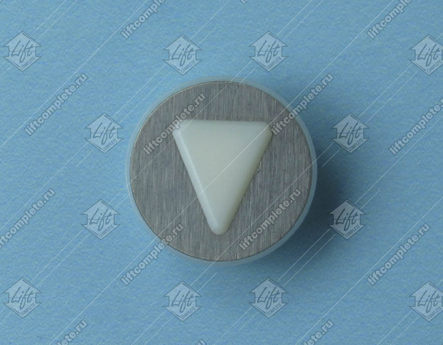 Нажимной элемент кнопки вызова, KONE, символ ВНИЗ, выступающий символ