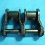 Переходное звено, двухрядной цепи привода поручня эскалатора, шаг - 31,75 мм, тип B