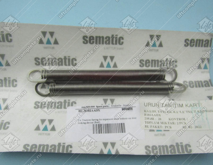 Пружина отводки, SEMATIC, L - 116/143.5 мм, D - 10,5 мм