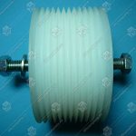 Ролик прижимного ремня поручня, THYSSEN, D - 110x60 мм, 6204, с осью