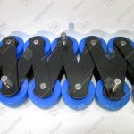 Цепь ступеней эскалатора, 9300, шаг - 133,33 мм, палец - 84,7x14,63/14,63 мм, пластины - 40х5/40х5 мм, ролик - 76х25 мм, 180 kN